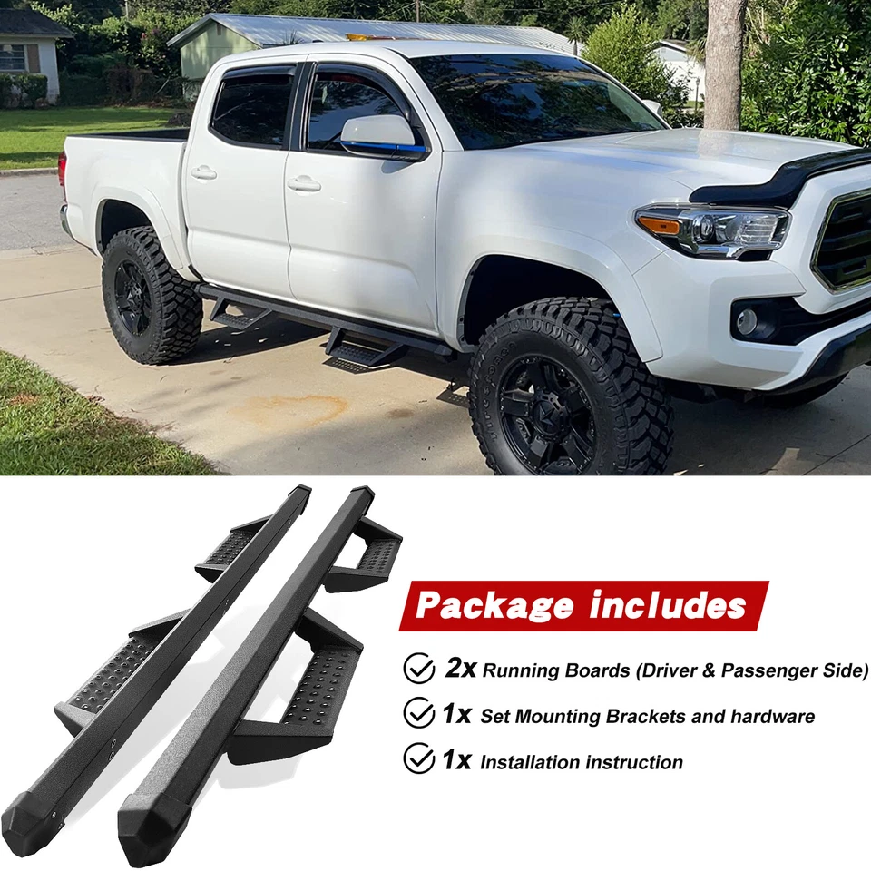 For 99-16 Ford F250 F350 F450 Superduty Crew Cab Running Board Side Step Foto 4 de 4