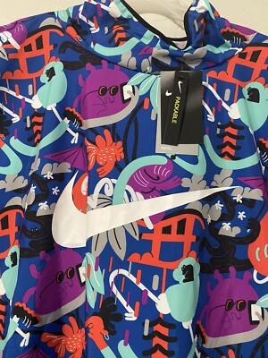 NIKE Tokyo Lightweight Jacket 総柄 XL　レア Nike Air Marathoner Tokyo Jacket cz7725-010 Swoosh Floral L/XL