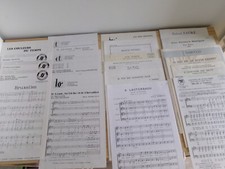 lot partitions chant, contemporains, divers .. voir détail,  TBE
