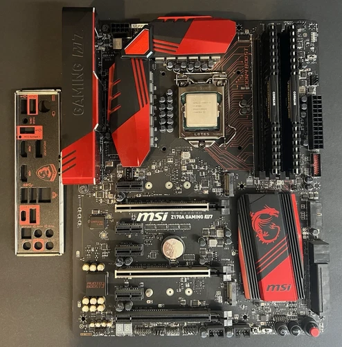 MSI Z170A Gaming M7 Intel Motherboard + I7-6700K 4.0 GHz CPU + 16GB Corsair RAM