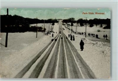 10533177 - Montreal Park Slide AK Schlitten 1911 - Bild 1 von 2