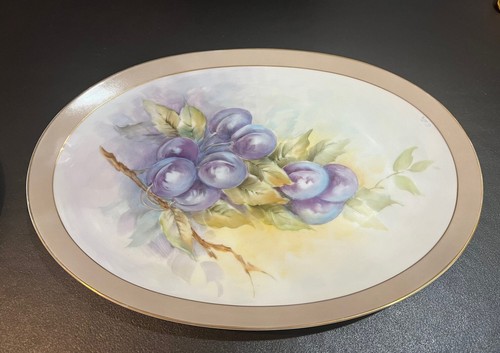 Antike Sango Sheraton 2 Obstmuster Porzellan 12"" Wandplatten signiert 1971 - Bild 10 von 12