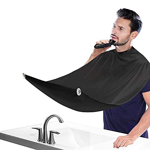 Beard Bib Beard Apron, Beard Catcher for Men Shaving and Trimming, Non Short - Picture 1 of 7
