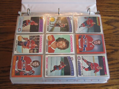 Binder of vintage hockey cards - NHL High Grade + Bonus - Lot KK | eBay