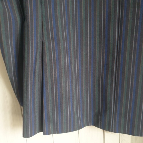 Vtg Brook Taverner Blazer Boating Jacket Sz 42 L Navy Green Black Stripe - Picture 8 of 8