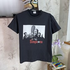 Vintage The Simpsons Clan Sopranos T shirt Parody 00s Black Movie M