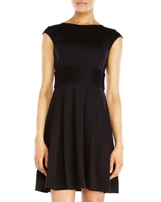 black ponte skater dress Sweet Intentions Ponte Skater Dress