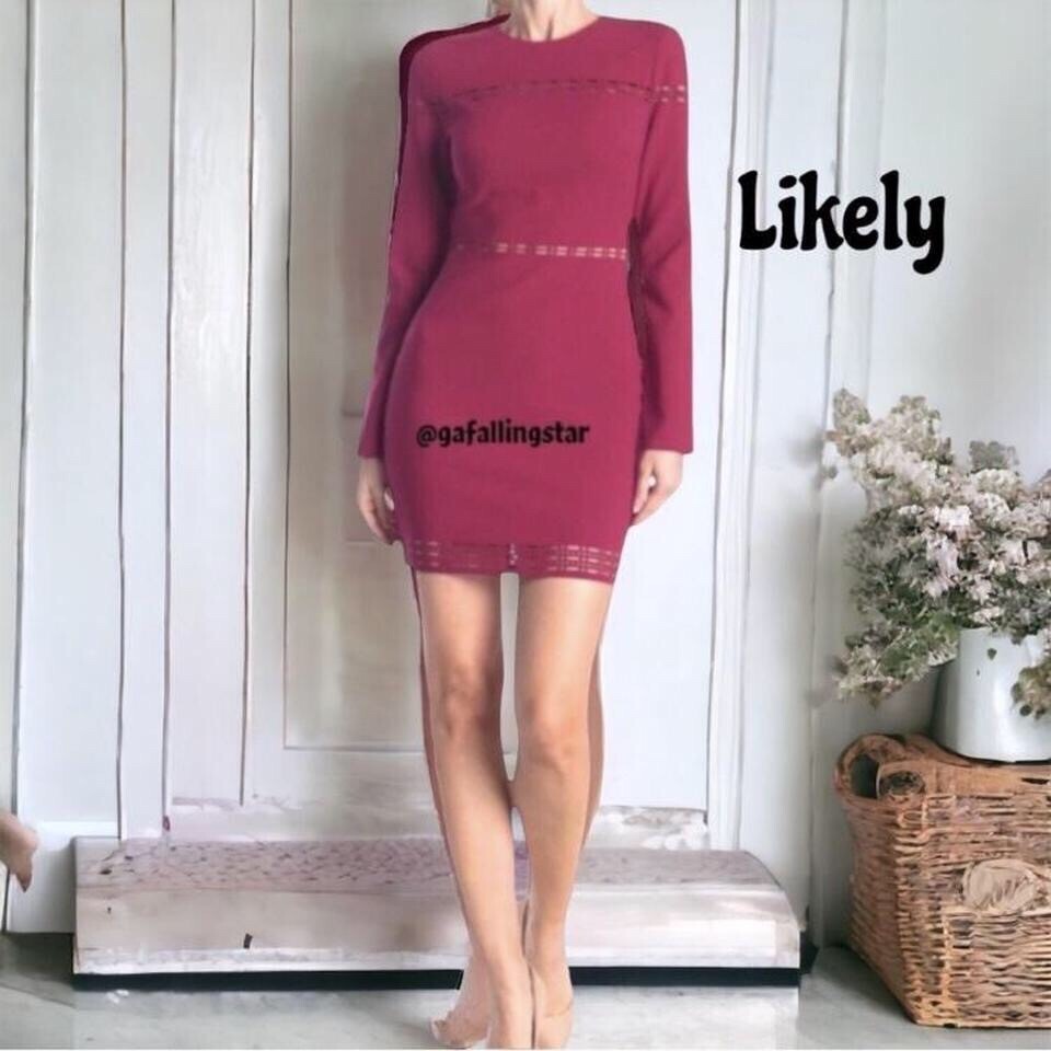 likely cut out dress Likely Long Sleeve Cutout Dress Size 6