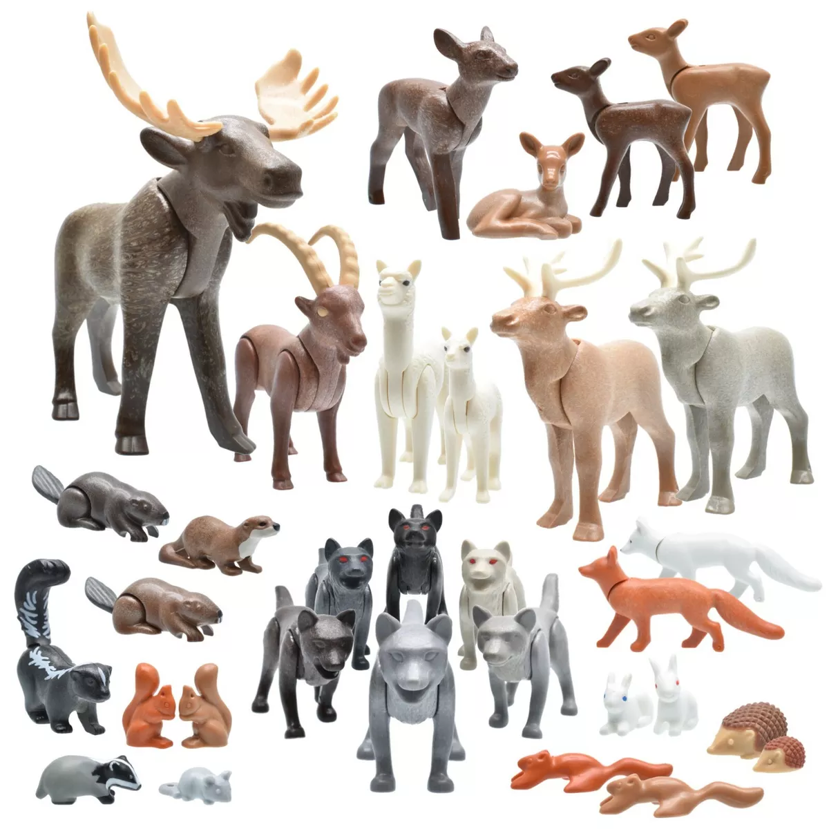 Playmobil Animal Animals Forest Wild Red Deer Dam-Wild Wolf Wolves