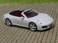 1/87 Herpa Porsche 911 Carrera 2 Cabrio Carraraweiß Metallic 038843-002