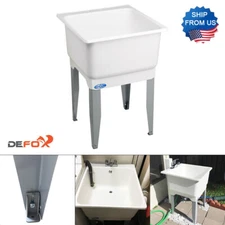 Freestanding 20 Gal Laundry Tub Floor Mount Utilatub Kitchen Sink 25 in by 23 In