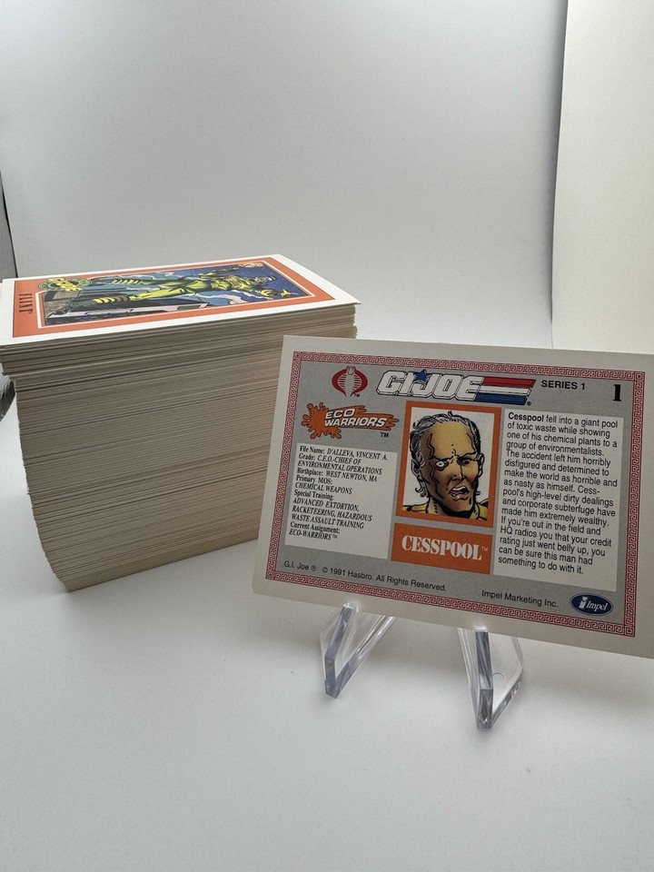 1991 IMPEL G. I. JOE TRADING CARD COMPLETE CARD SET (200)RARE eBay
