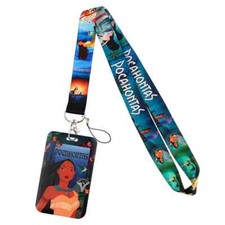 Pocahontas Cartoon Movie Princess Character Lanyard With ID Badge Holder