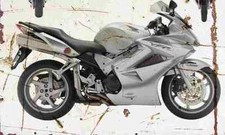 Honda VFR800 2006 Aged Vintage Photo Print A4 Retro poster