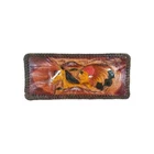 Handcrafted Leather Wallet Billfold Bi-fold- Indian Chief and Horse Wester Decor