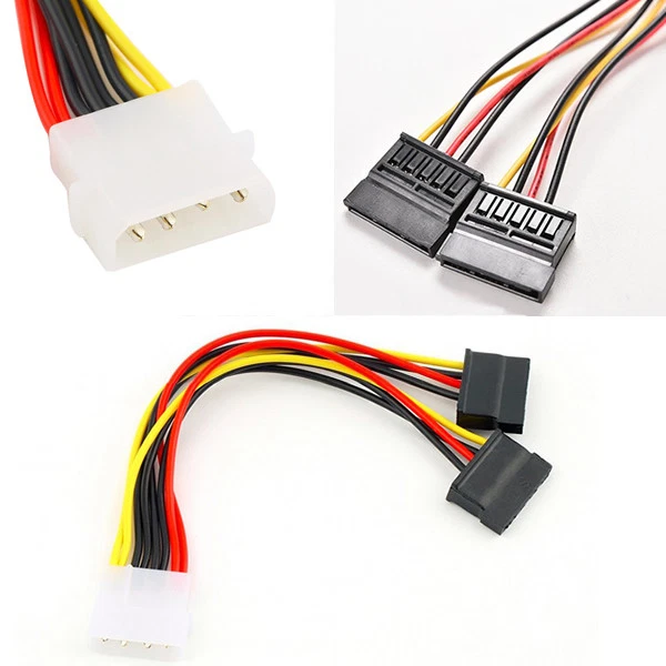 SATA MOLEX CONVERTITORE IDE SATA ADATTATORE CONNETTORE 4 PIN CAVO HARD DISK - Immagine 2 di 4