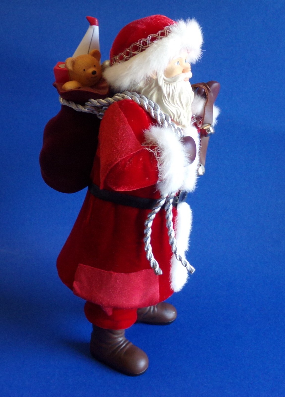 Father Christmas Figure 12 inches Hallmark Tabletop 2011 Bells Toys
