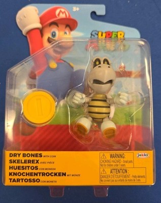 Jakks Pacific 42680 World Of Nintendo 4 Inch Dry Bones W/coin Action Figure