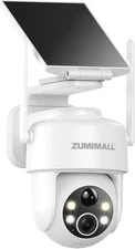 ZUMIMALL 2K Solar Security Cameras Wireless Outdoor | 360° Cameras for Home Secu