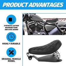 für Yamaha XVS 650 1100 1300 Chopper Bobber Motorrad Solositz Leder Grundplatte