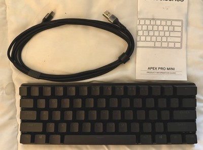 SteelSeries Apex Pro Mini Wired Illuminated Keyboard Black QWERTY