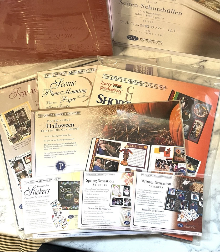 Álbum Creative Memories 12x12 óxido un hermoso color naranja con 15 páginas y más Foto 3 de 4