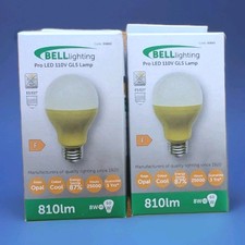 Image of 2 x Bell Lighting Pro LED 110V GLS Lamp ES/E27 810lm 8W LED 100V GLS - ES, 4000K