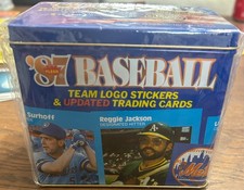 1987 Fleer Update GLOSSY Factory Sealed Tin Set 🔥 MADDUX McGWIRE McGRIFF Rookie