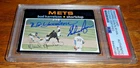 ⚾⚾ 1971 Topps Bud Harrelson & Nolan Ryan HOF DUAL Signed Baseball Card PSA/DNA