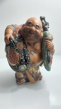 VINTAGE HOTEI KUTANI 9.5” SMILING BUDDHA JAPANESE GOD OF FERTILITY