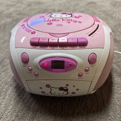 HELLO KITTY Boombox AM/FM Radio, Cassette Tape & CD Player