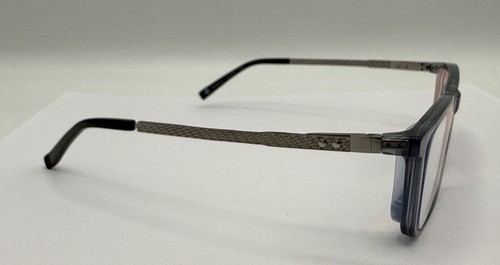 Zenni Gray Smoke Rectangular Eyeglasses 4435412 57-16-141 NEW! FRAMES ONLY - Picture 3 of 8