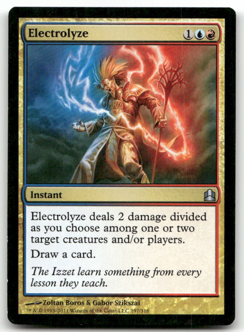 Electrolyze #197 (MP) Commander CMD Magic MTG