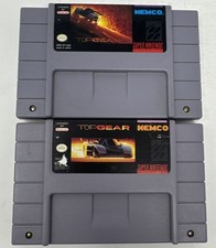 Top Gear Lot Of 2 (Super Nintendo SNES) Video Game Authentic & Tested 1 And 2