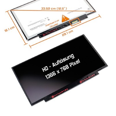 12,5'' 1366x768 WXGA HD LED Ersatz Display matt für Lenovo ThinkPad X280 