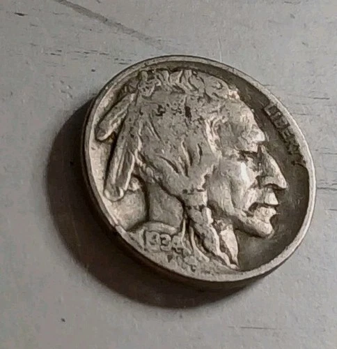 1934-P Buffalo Indian Head Nickel ~ Free Shipping! #2