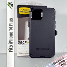 OtterBox Defender Case for iPhone 14 Plus -Black | Holster Clip | Rugged Defense