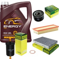 Mann Inspektionspaket 5L Mannol Energy 5W-30 FüR Renault Kangoo 1.4 Clio II 1.6