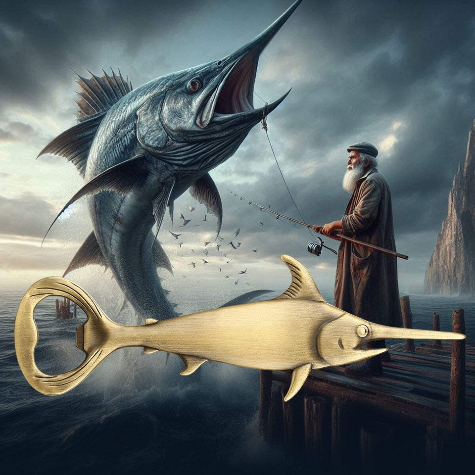 Creative Swordfish Handle Metal Beer Bottle Openers Kitchen Bar ...