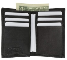 RFID Blocking Slim Thin Mens Bifold Premium Leather ID Wallet Card Holder...