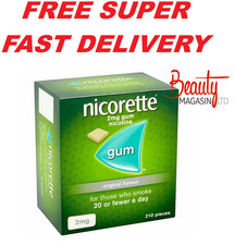 Nicorette ORIGINAL Flavour Gum 2MG 210 Pieces - FREE SHIP FROM USA