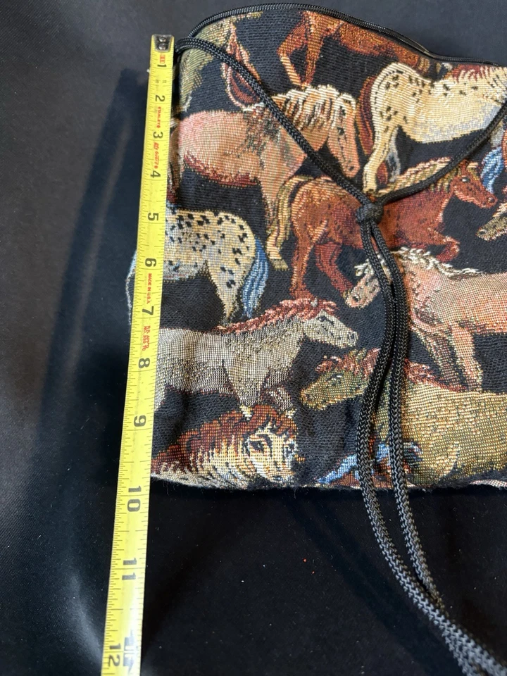 Bolso de Mano Janine King Designs Tapiz Artesanal Caballos Hecho en EE. UU. Foto 4 de 4