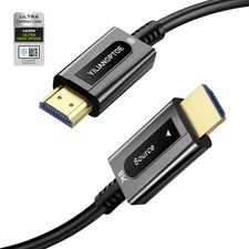 Certified Fiber Optic HDMI 2.1 Cable 33ft,Ultra High Speed Fiber HDMI Cord