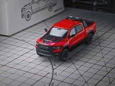 1:64 596 Red Ram 1500 TRX Pickup Truck Sports Model Diecast Metal Car