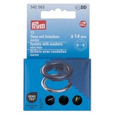 PRYM 14MM Eyelets With Washers  - All Colours