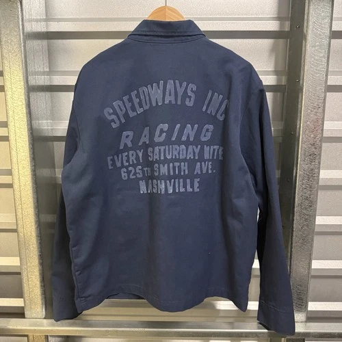 Imogene + Willie "Service Station" Jacket Men's Large Speedway Nashville Racer image 9