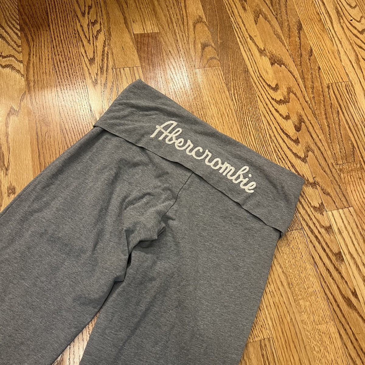 Vintage Y2K Abercrombie Yoga Pants Womens Large Fold Over Waist