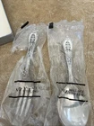 Wallace Silversmiths Baby Spoon and Fork Sterling Silver Rose Point