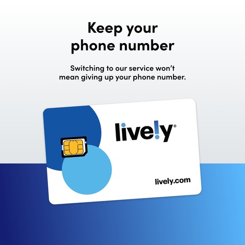 Lively SIM Card 3 Month 5GB Data Unlimited Talk Text Urgent Response No Contract - Picture 4 of 7