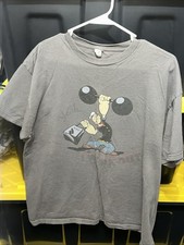 Vintage Popeye Tee Shirt Yeah I Workout Delta Tag Adult Sz      